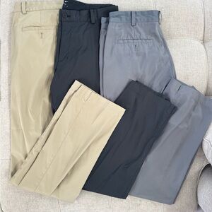 Nike golf pants men’s 32x34 Classic Fit Pants - Black, Gray, Tan set of 3
